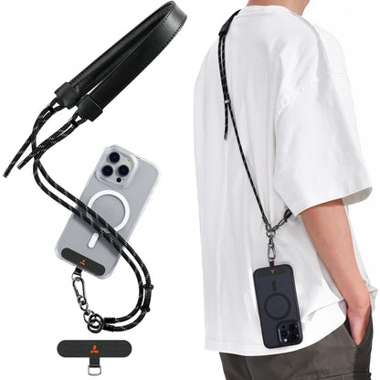LoopGo Crossbody Leather Phone Lanyard