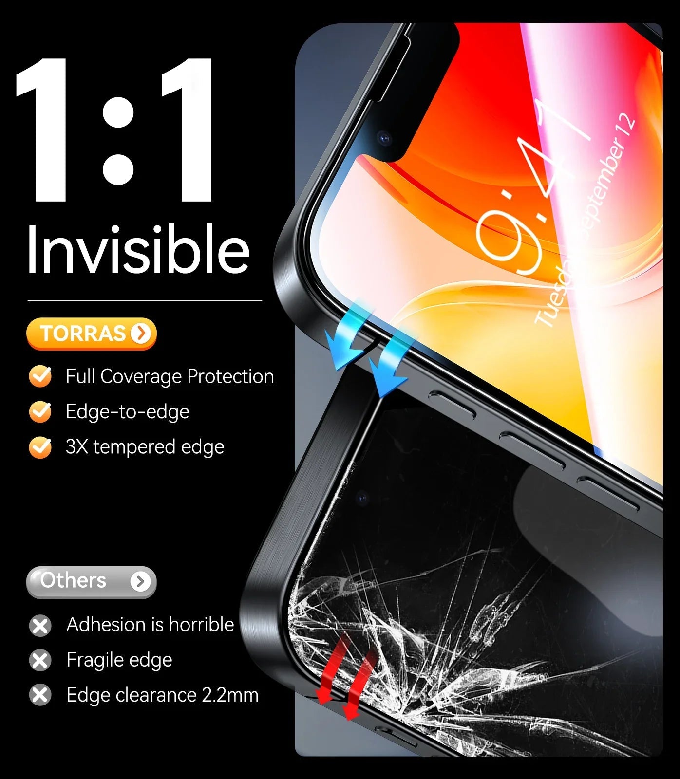 GlassGo Screen Protector for iPhone 16e