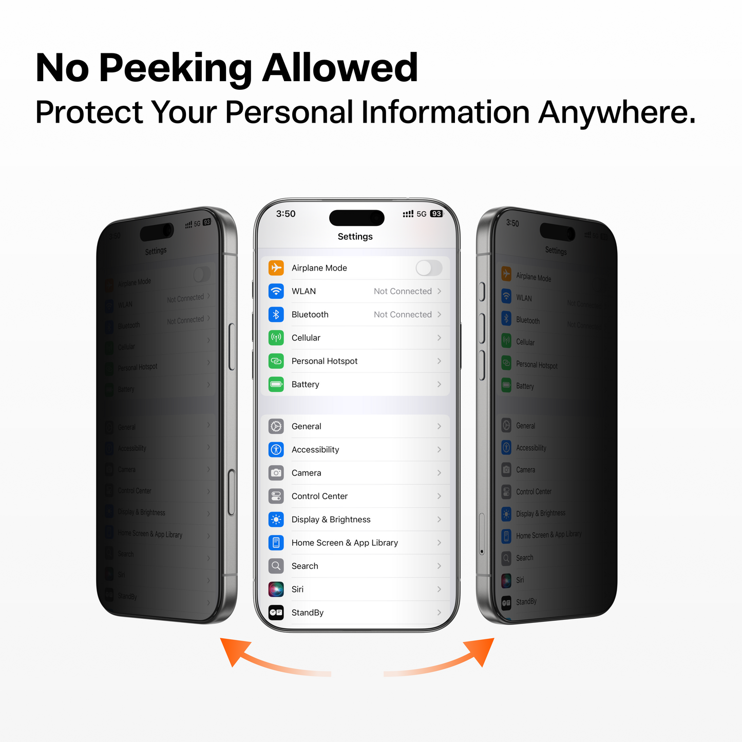GlassGo Privacy Screen Protector for iPhone 17 Series