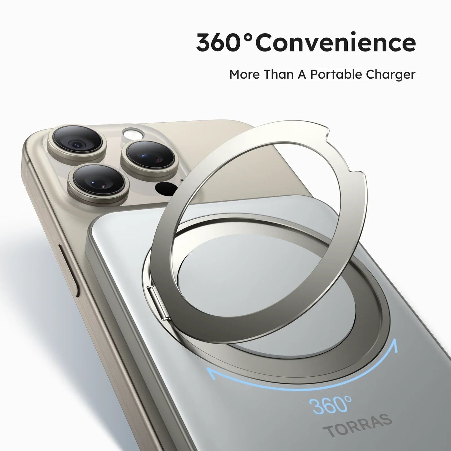 Ostand Wireless Power Bank with 360° Stand [Unavailable for Some Countries]