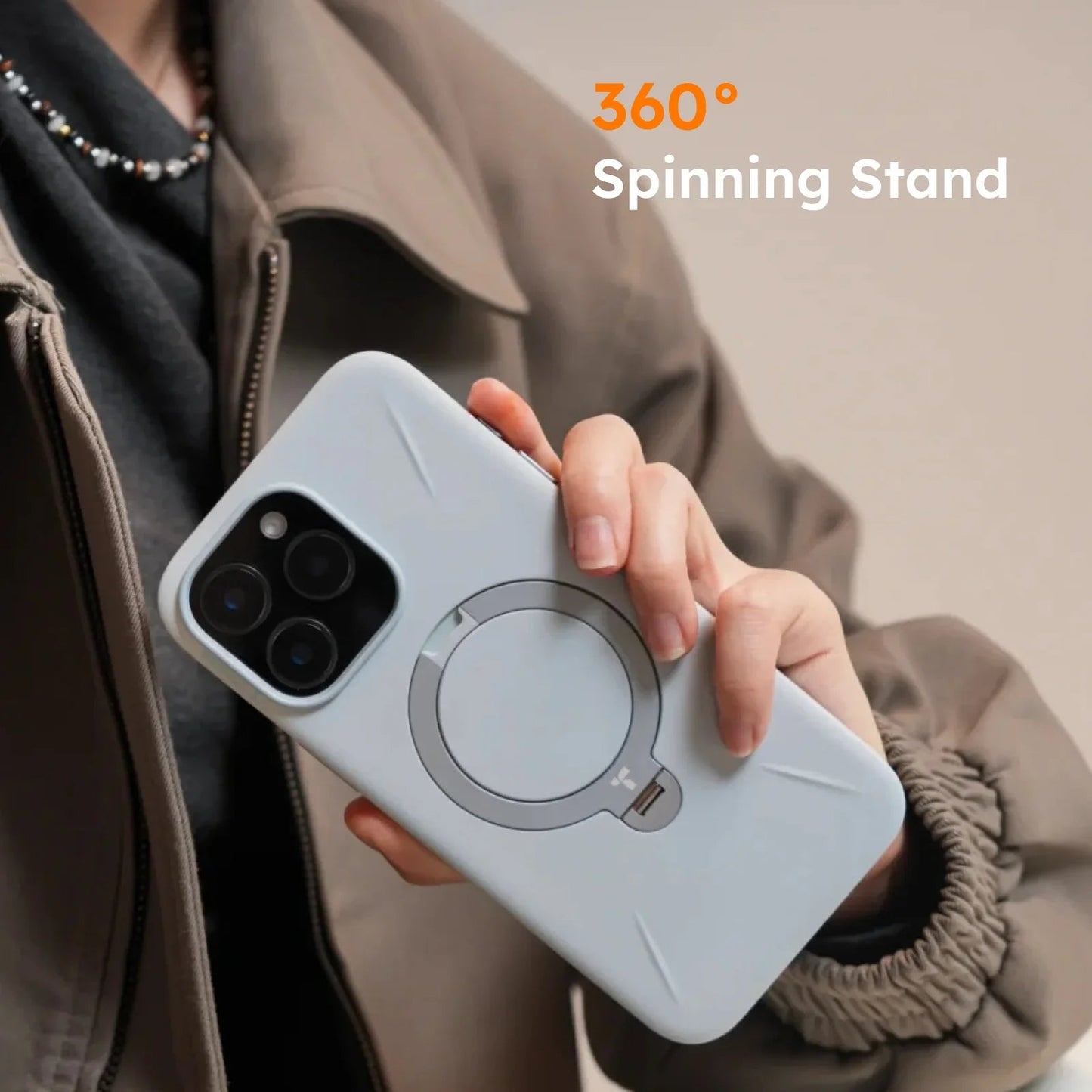 Ostand Q3 Silicone for iPhone 16 Pro Max